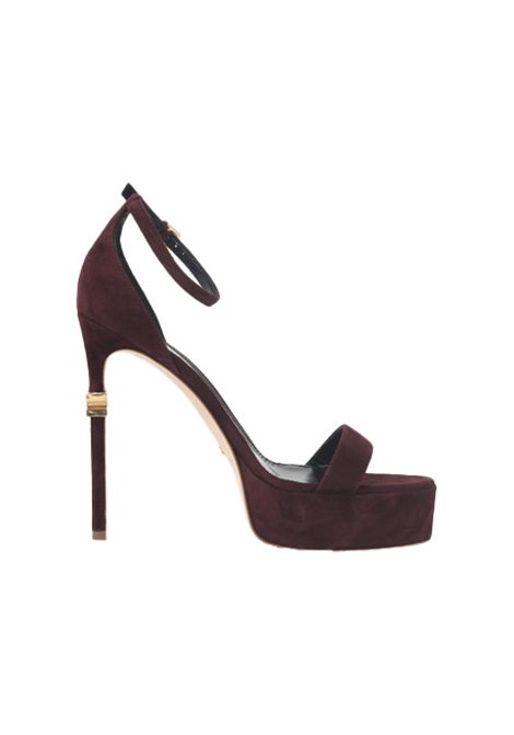 Sandali ELISABETTA FRANCHI donna SA44L56 Bordeaux cinturino lla caviglia e plateau sul davanti ELISABETTA FRANCHI | Sandali | SA44L56EA4